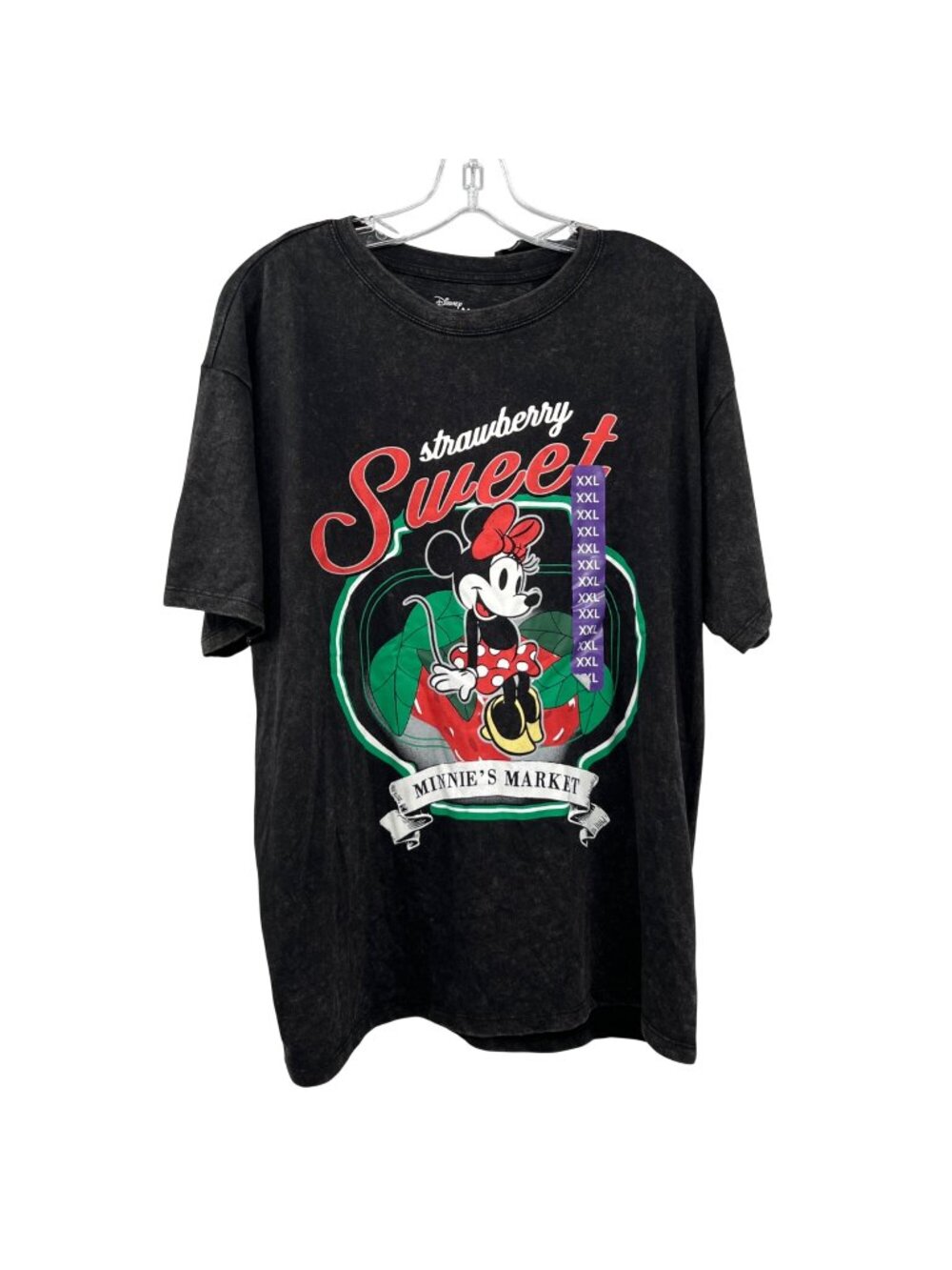 Disney Womens Minnie Mouse T-Shirt Black/Multi Size XXL New